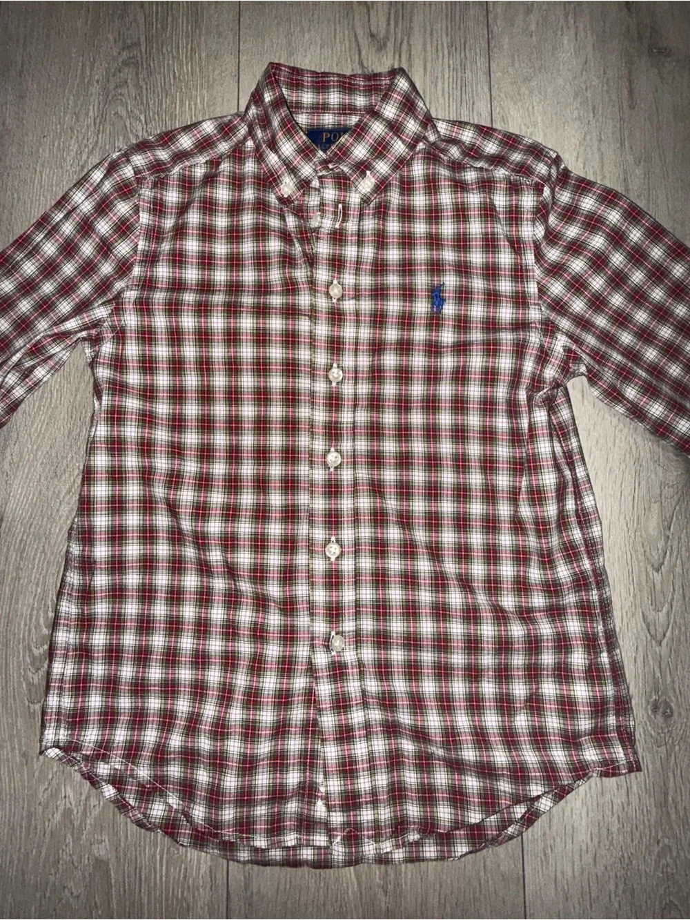 Preppy Ralph Lauren holiday Plaid Button-Down Shirt